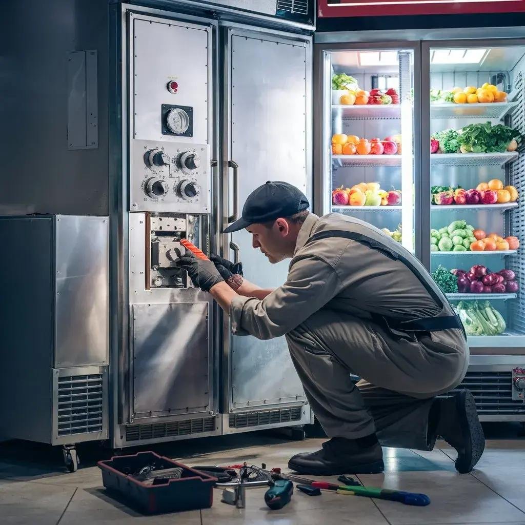 Commercial freezer and cold room refrigeration units